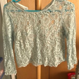 Blue lace top from H&M
